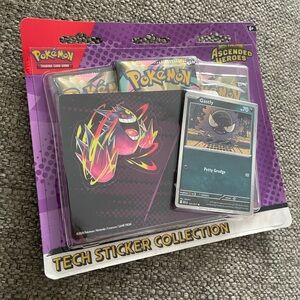Pokemon Tech Sticker Collection - Black, Purple, Red